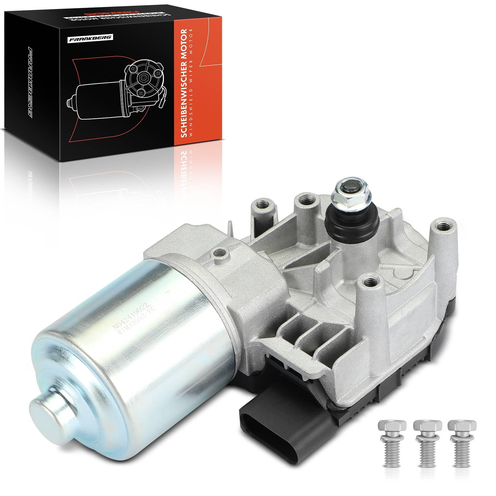 Frankberg 1x Wischermotor Vorderachse Kompatibel mit A3 8P1 1.2L-3.2L Schrägheck 2003-2012 A3 Sportback 8PA 1.2L-3.2L Schrägheck 2004-2013 Replace# 8P1955119F