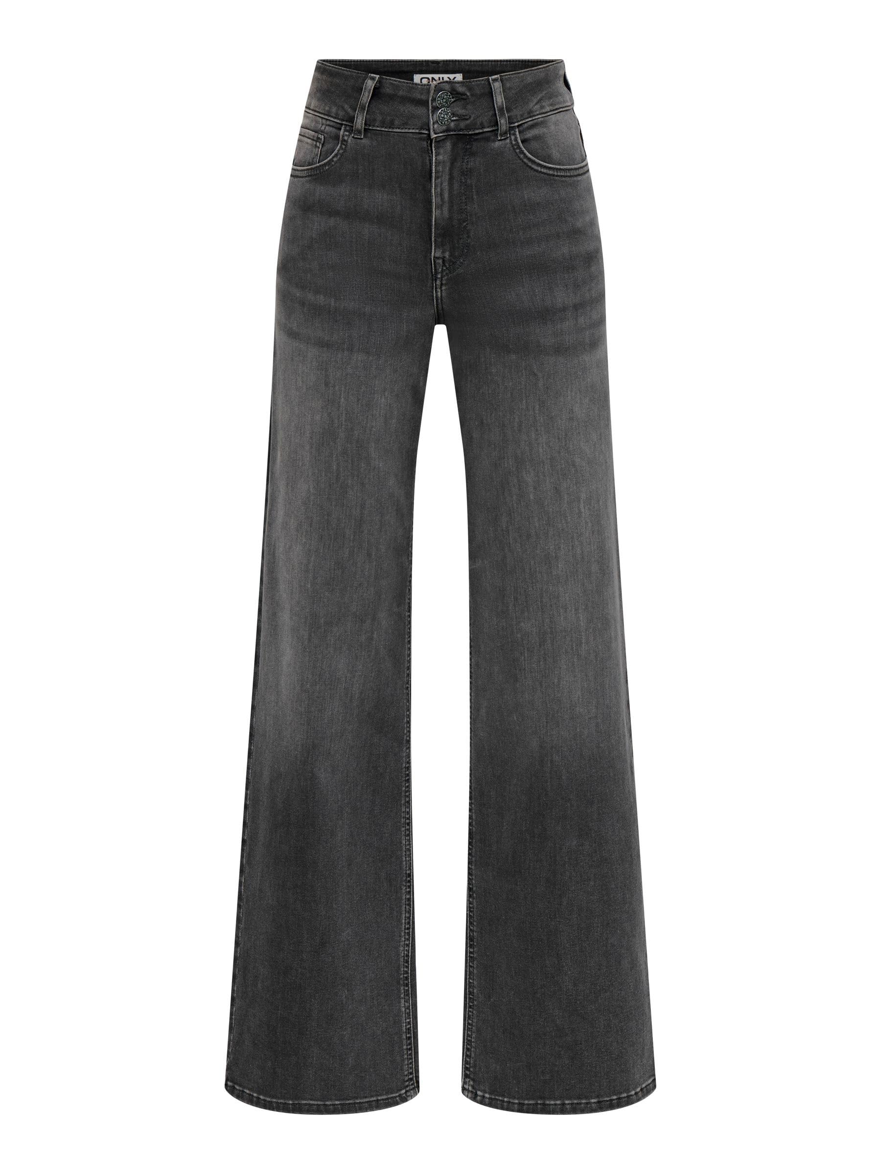 ONLY Female Jeans mit weitem Bein ONLMADISON Hohe Taille Weiter Beinschnitt Jeans