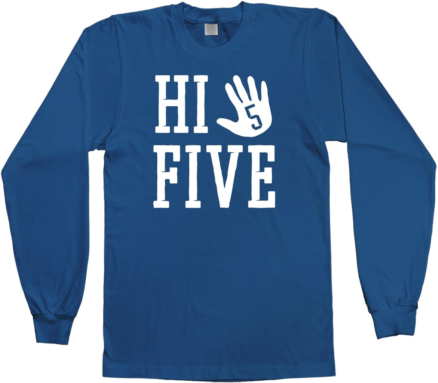 Threadrock Kids Hi Five 5th Birthday Youth Long Sleeve T-Shirt