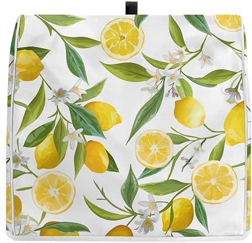 Miniatura 3 de Funda para batidora con estampado de flores de limón, compatible con 6-8 cuartos de galón de capacidad, organizador de electrodomésticos de cocina,