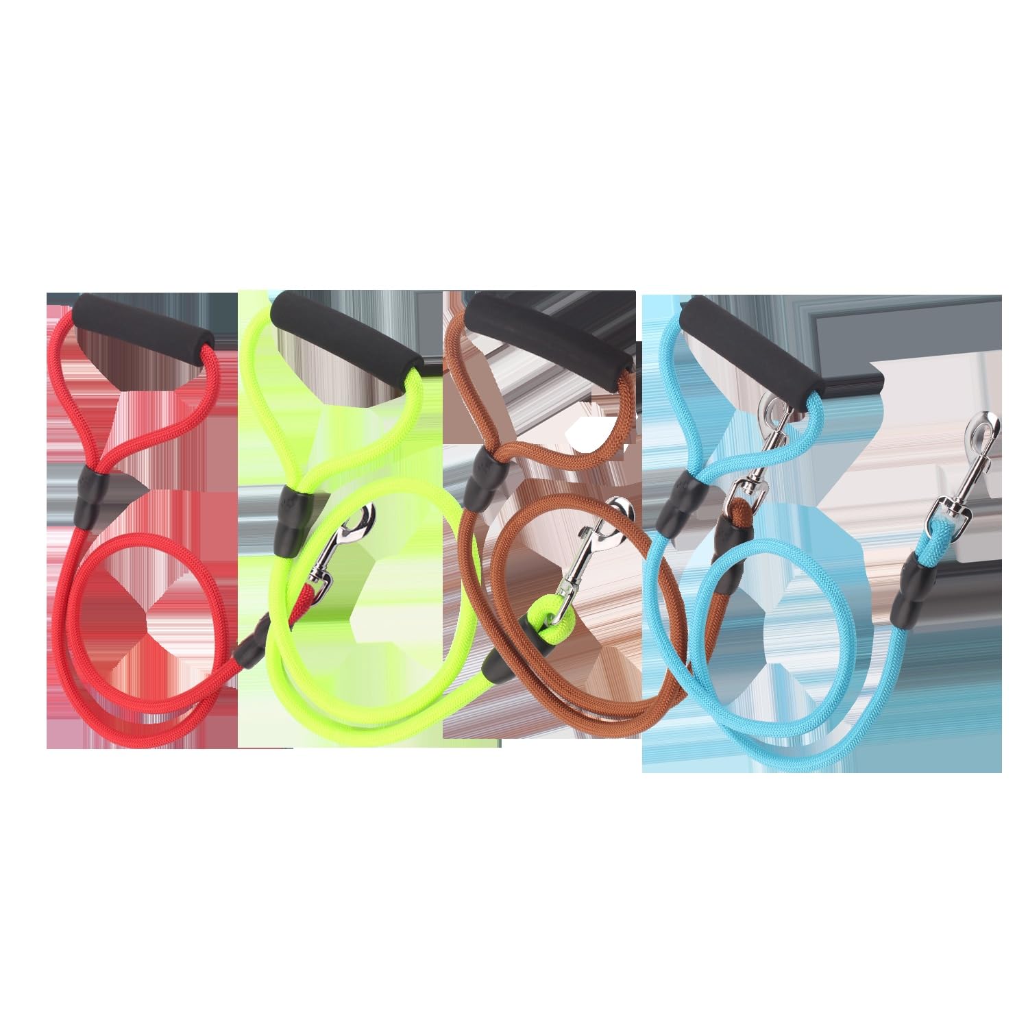 Strong Rope Dog Collar, Adjustable and Colourful, Ideal for Training and Safe Walking.