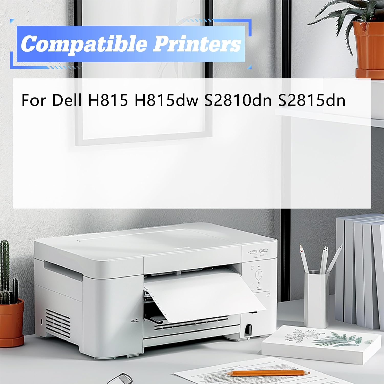 TG Imaging Compatible Toner Cartridge Replacement for Dell S2810DN S2810 Toner S2810X 2810 S2810 H815DW S2810DN S2815 815DW S2815DN Printer (Black,3 Pack, 6000 Pages)