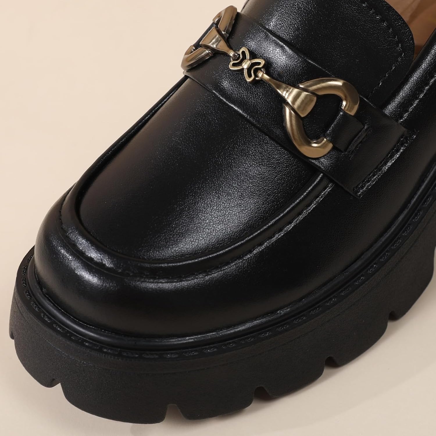 Platform Loafers for Women Comfort Womens Loafers Chunky Heel Penny Loafer Heels Business Casual Comfortable Dressy Slip Ons Work Office Women's Shoes - Image 6