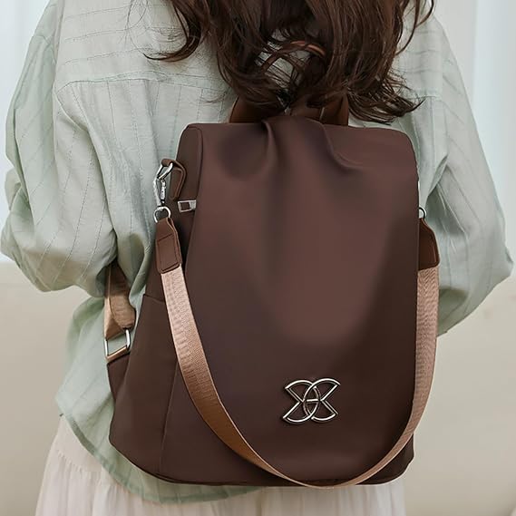 Anti-theft Large Capacity Backpack For Women, Lightweight Leisure Shoulder Bag, Cross Body Back Pack Bag, Multi-Purpose Rucksack Backpack With Adjustable Strap For School Work Commuting Traveling