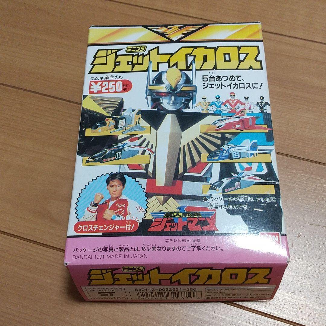 【ジャンク】「鳥人戦隊ジェットマン」食玩　ミニプラ ジェットイカロス 1991年 食玩】スーパーミニプラ 鳥人戦隊ジェットマン 天空合体 ジェット