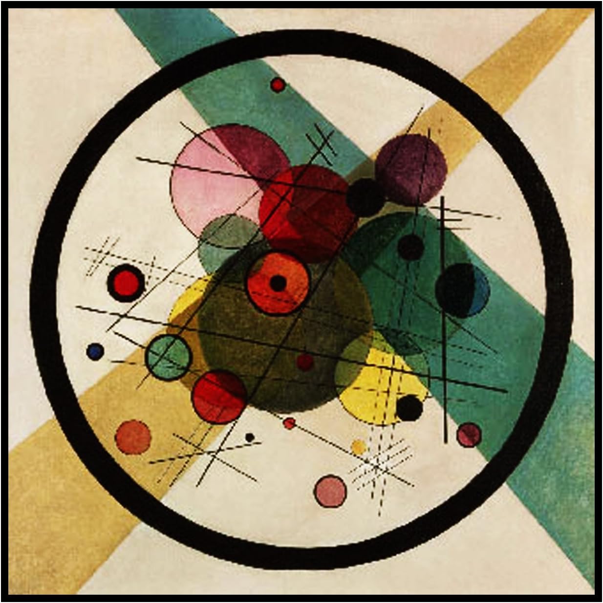 Orenco Originals Circles in Circles Artist Wassily Kandinsky Counted Cross Stitch Pattern