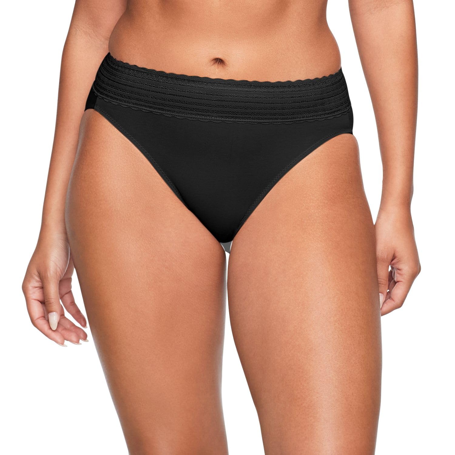 Warners womens Warners No Pinching No Problems Dig-free Comfort Waist With Lace Cotton Hi-cut Rt2091p