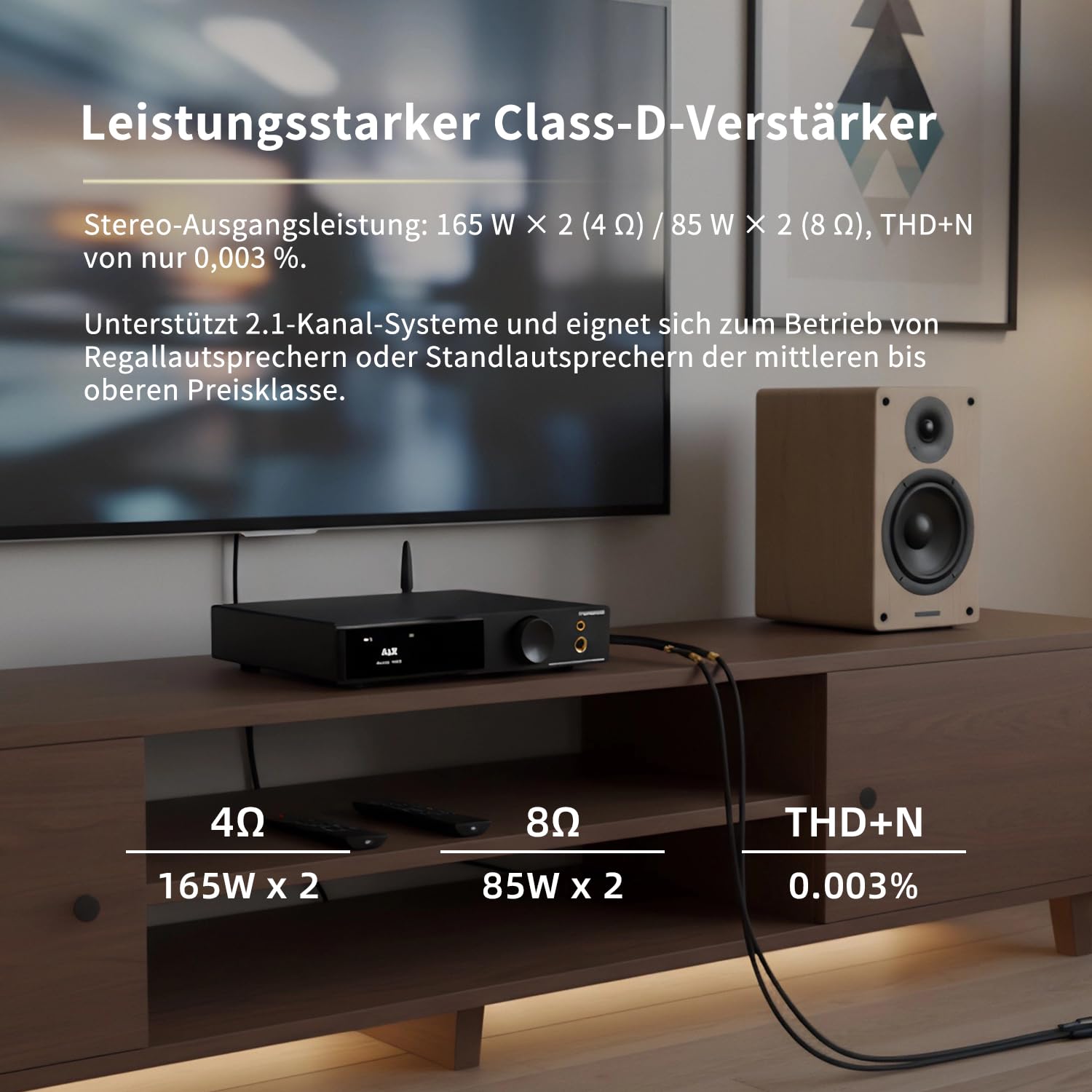 SMSL AO300 PRO DAC-Verstärker | CS43131 USB/Coax/Opt/RCA Eingang MQA-DAC | 165W MA5332MS 2.1-Kanal Stereo-Verstärker | 4.4mm/6.35mm Hi-Fi Kopfhörerverstärker | Klasse-D Digitaler Amp