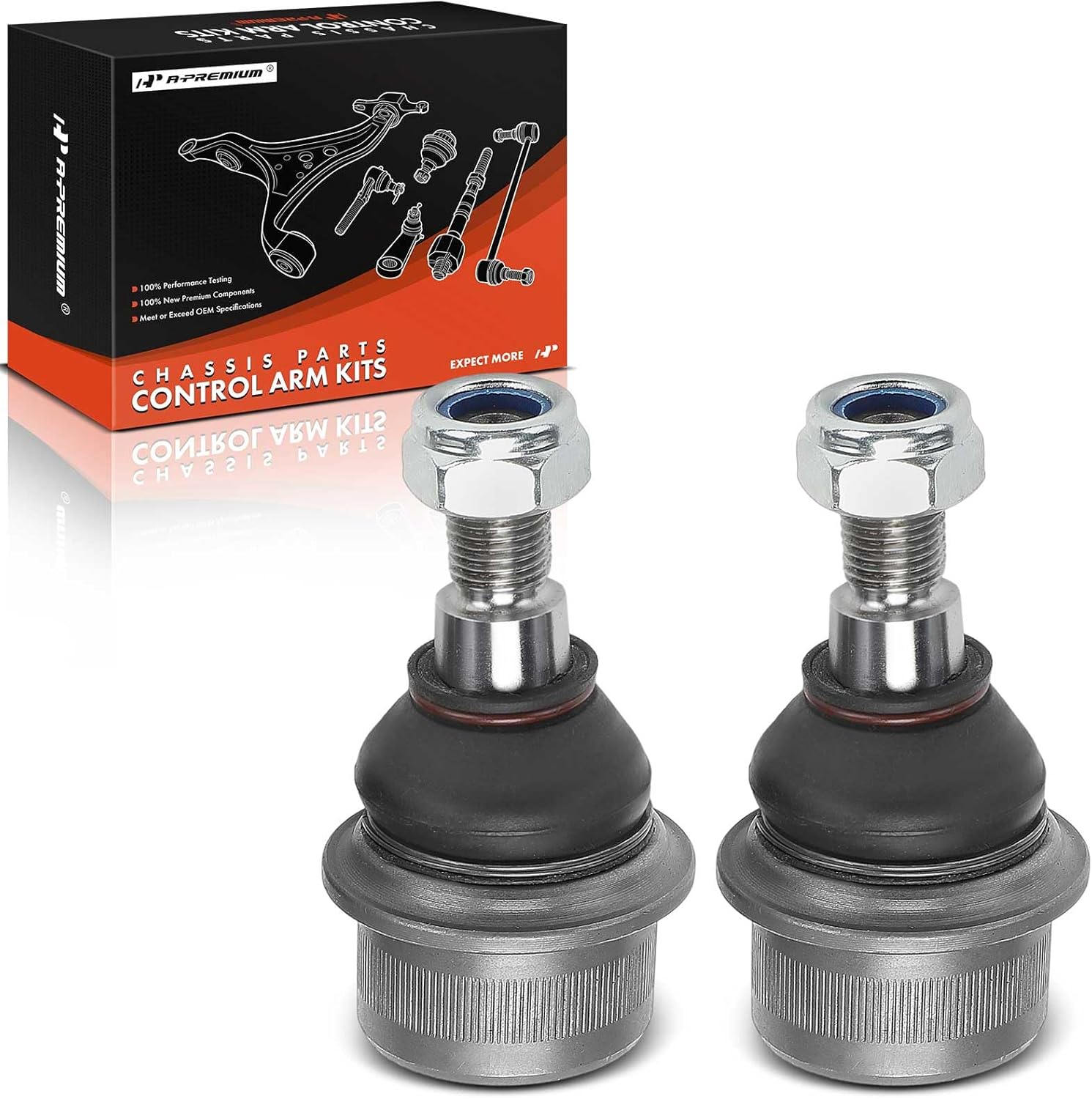 A-Premium 2 x Front Lower Ball Joint Compatible with Mercedes-Benz E320 E350 E500 E550 & S350 S430 S500 S600 & SL500 SL550 SL600 & CL500 CL600 CLS500 CLS550 & AMG - E55 E63 S55 S65 SL55 CL55