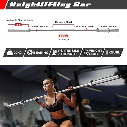 Miniatura 5 de RitFit PC-410 - Jaula de potencia de 1000 libras de capacidad y paquetes con estante de potencia básico opcional, banco de pesas, juego de pesas con