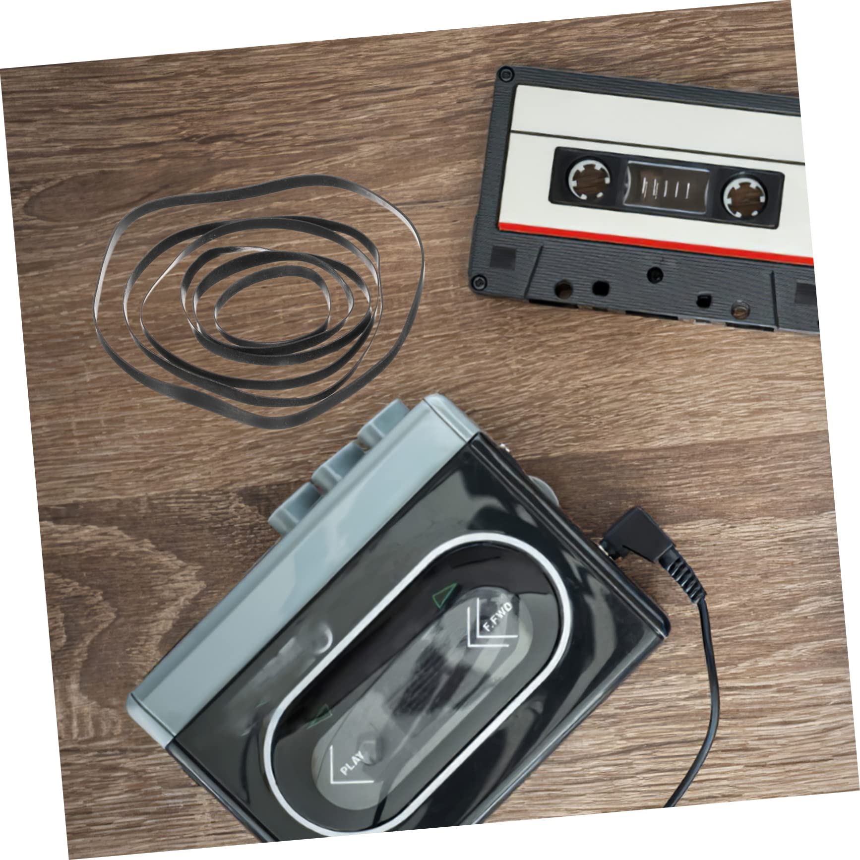 Operitacx Cinghie Per Lettori Di Cassette Piatte in Gomma 50 Pezzi Per Trasmissione e Riparazione Di Giradischi e Lettori Dvd