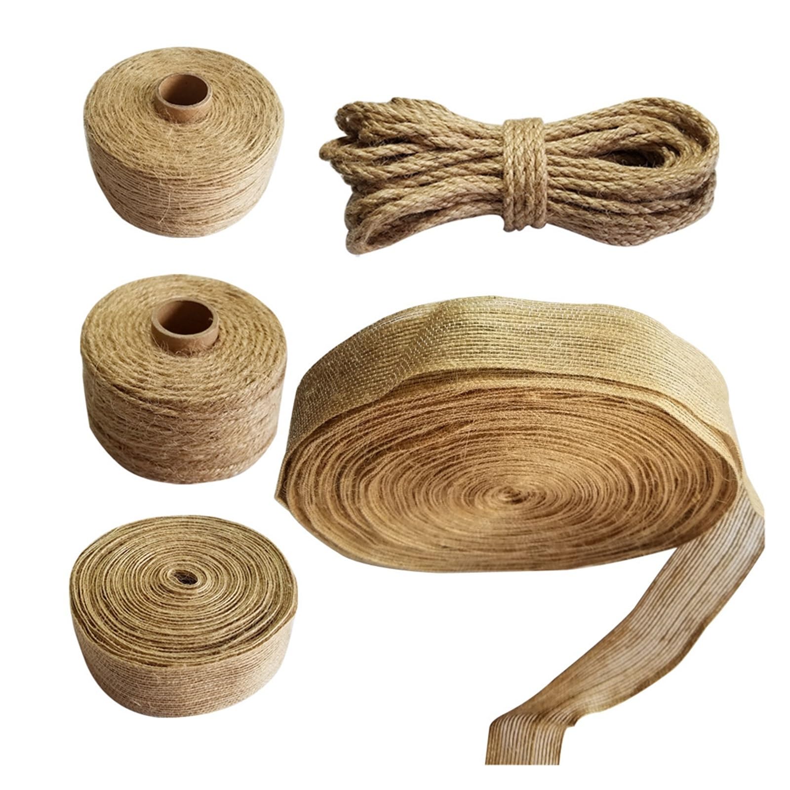 Natürliche Jutefäden 1mm-38mm Seilschnur Makramee-Schnüre for Dekoration handgefertigt DIY(2mm 150m)