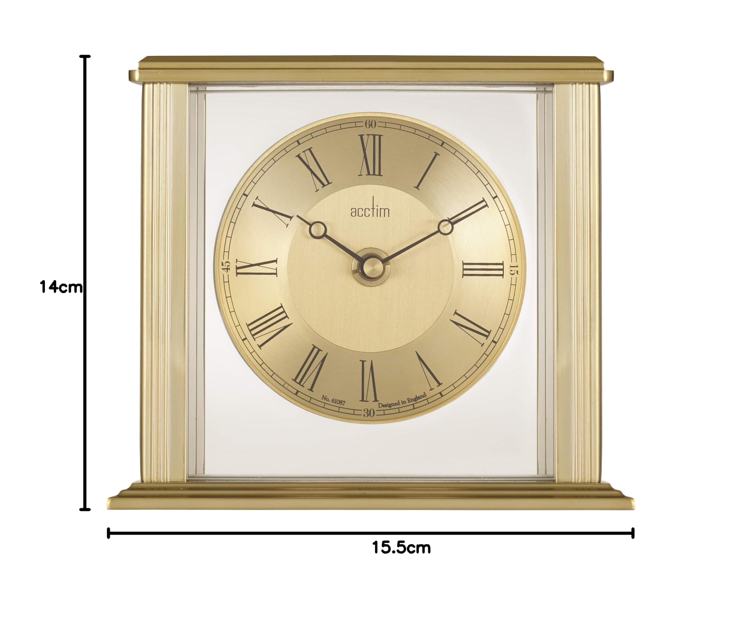 Acctim Gayhurst 36998 Horloge de cheminée effet laiton