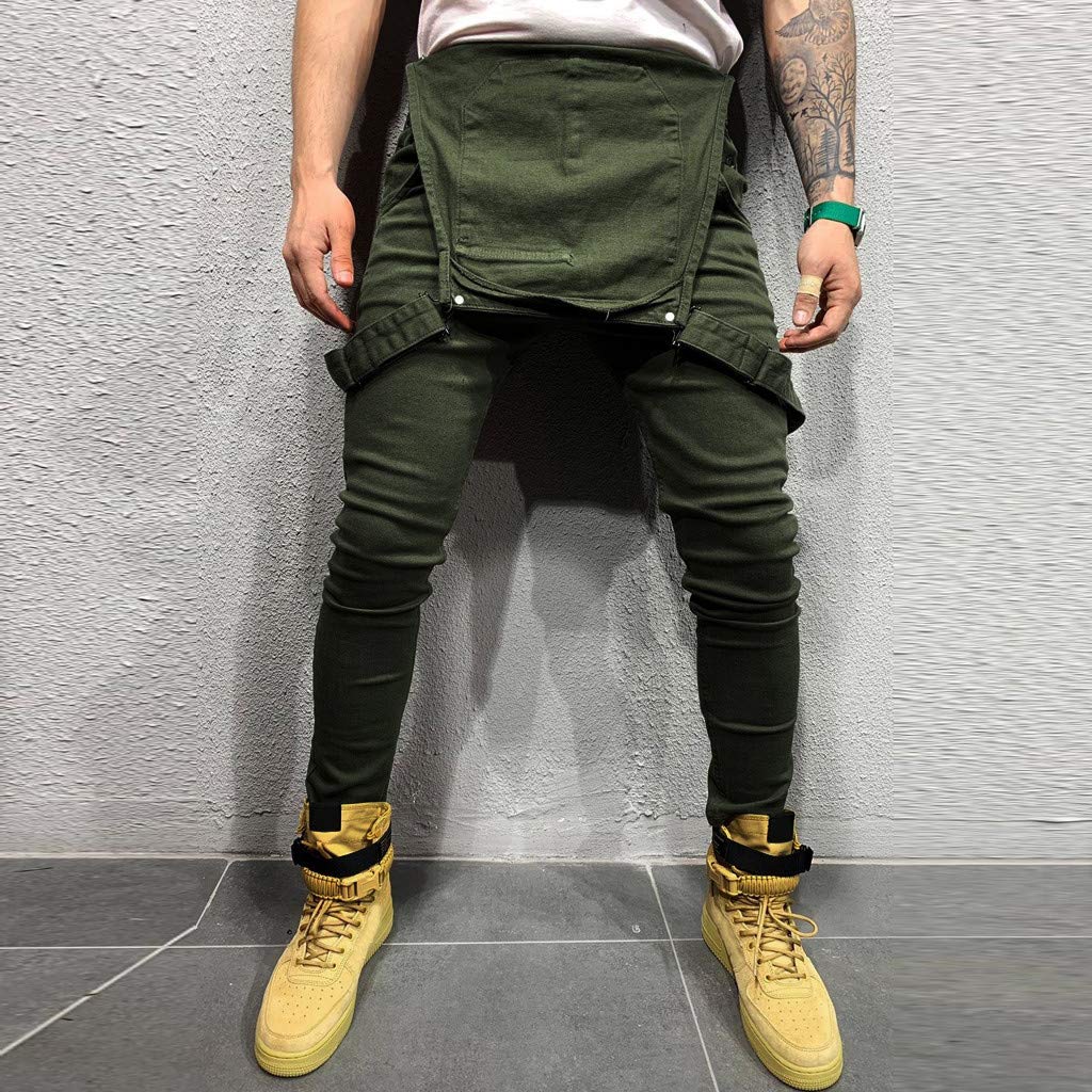 Bib Pants Herren Regular Fit Baumwolle : Arbeitshose gerade Bein langlebig Gartenhose mit Taschen praktische Jumpsuit verstellbare Träger, angenehm Peto für Gartenarbeit