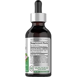 Horbach Milk Thistle Extract Liquid | 2 fl oz | Alcohol Free | Vegetarian, Non-GMO & Gluten Free Supplement