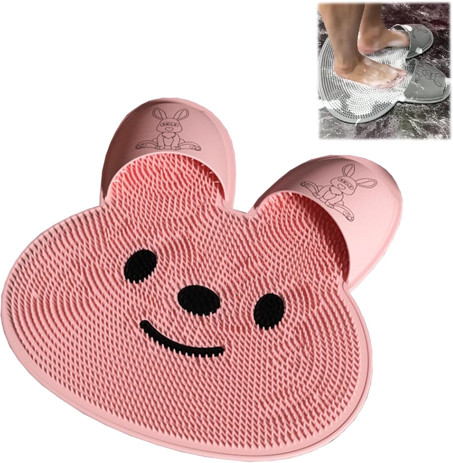 MultiFunctional Silicone Massage Mat,Rabbit Foot Rubbing