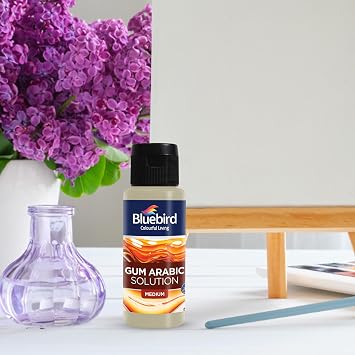 BLUEBIRD Gum Arabic 3.4 Fl Oz / 100ML - Watercolor Medium for Art