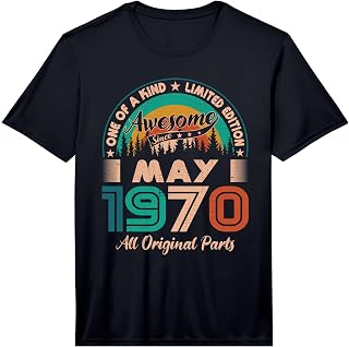 Mens May 1970 Birthday Awesome Since May 1970 Performance T-Shirt