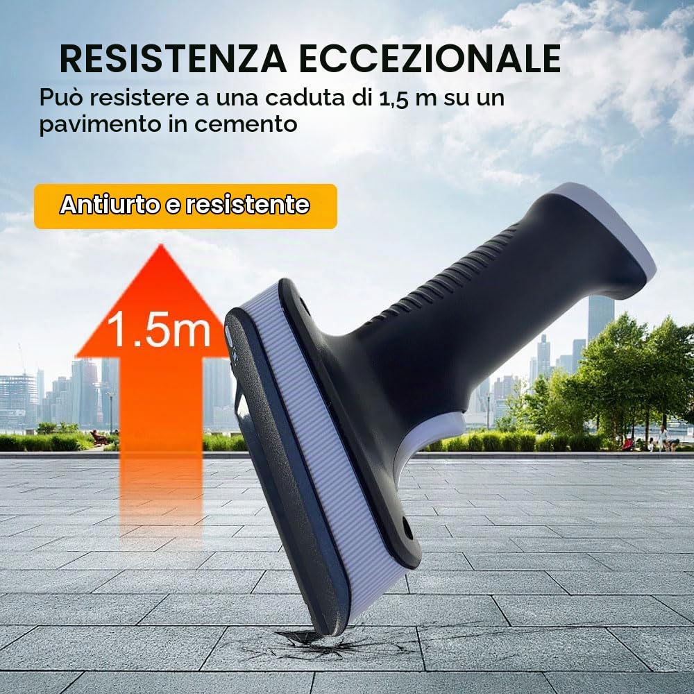 YANZEO SR290 UHF RFID Scanner di codici a barre, Terminale palmare codice a barre scanner Bluetooth 1D 2D QR a barre scanner 2,4 GHz + lettore di codici a barre USB cablato