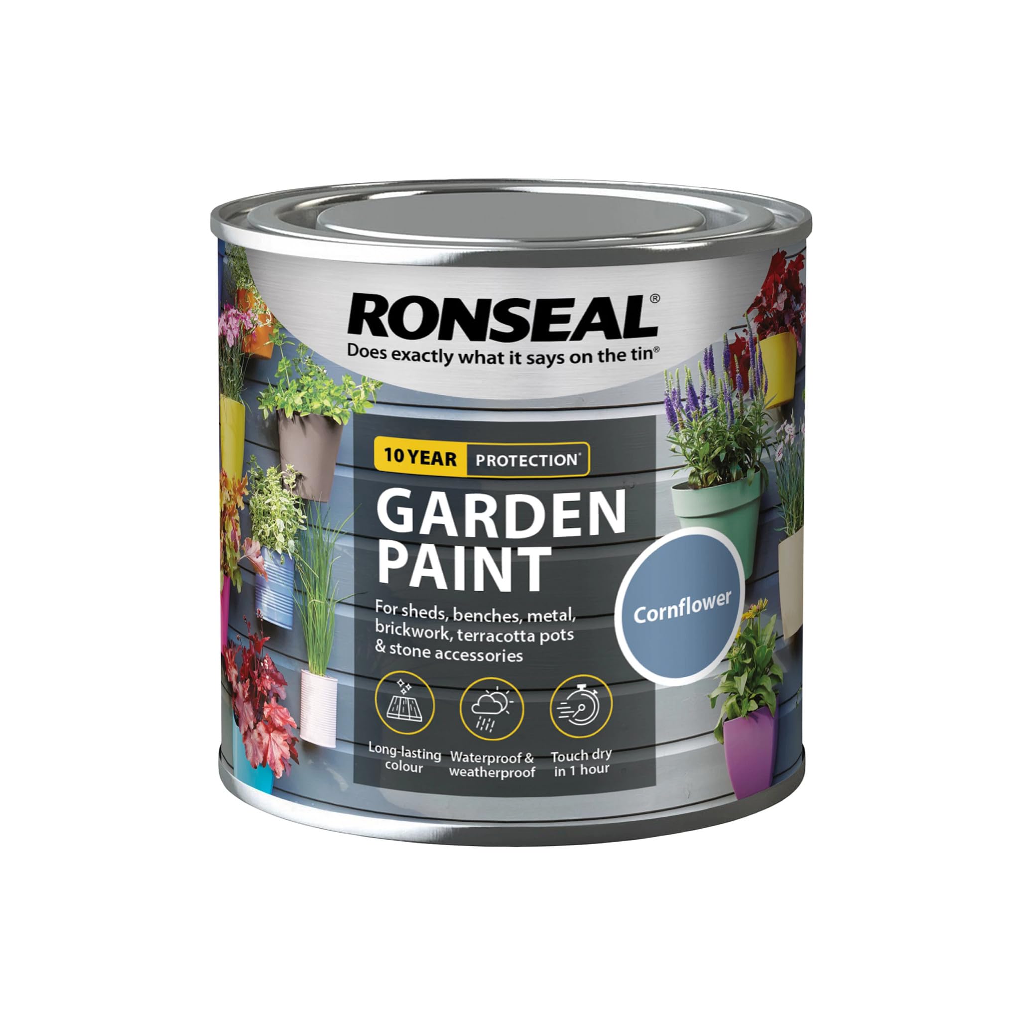 Ronseal 37423 Garden Paint Cornflower 2.5 Litre