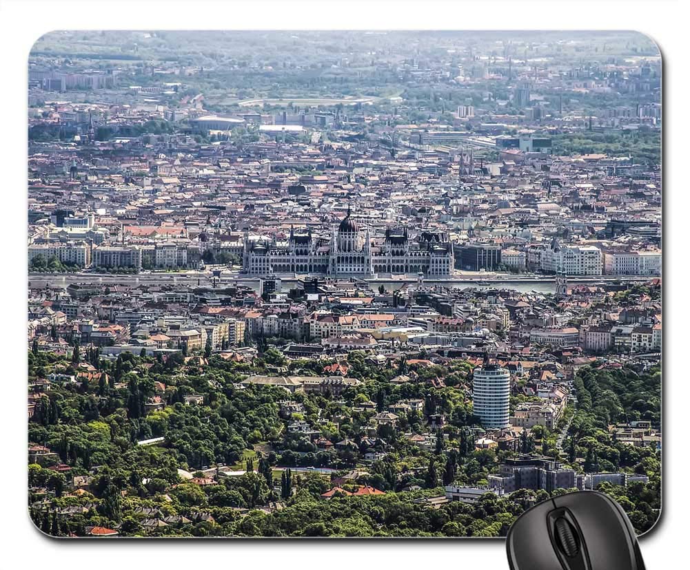Mouse Pad - Budapest Capital Chill Chilling City Clouds