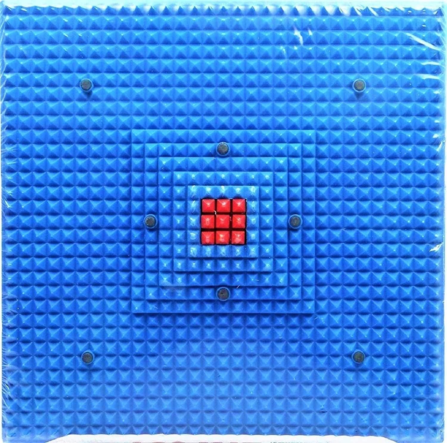 R A Products Acupressure Mat for foot pain Acupressure mats pointed board plate pyramid Acupressure pad for foot Magnetic energy booster(MULTICOLOR
