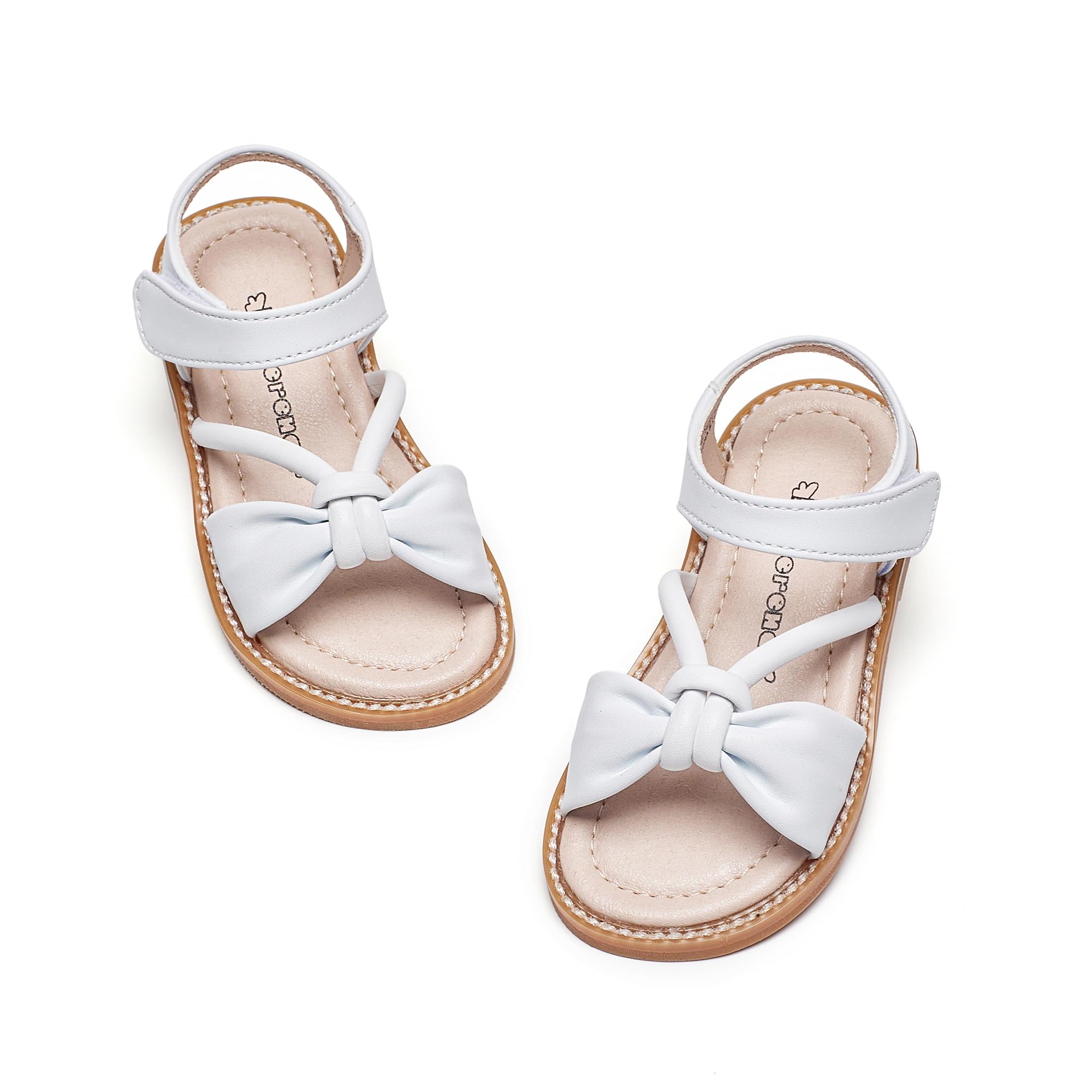 Kiderence Toddler Flower Girl Sandals Open Toe Dress Shoes Wedding Party