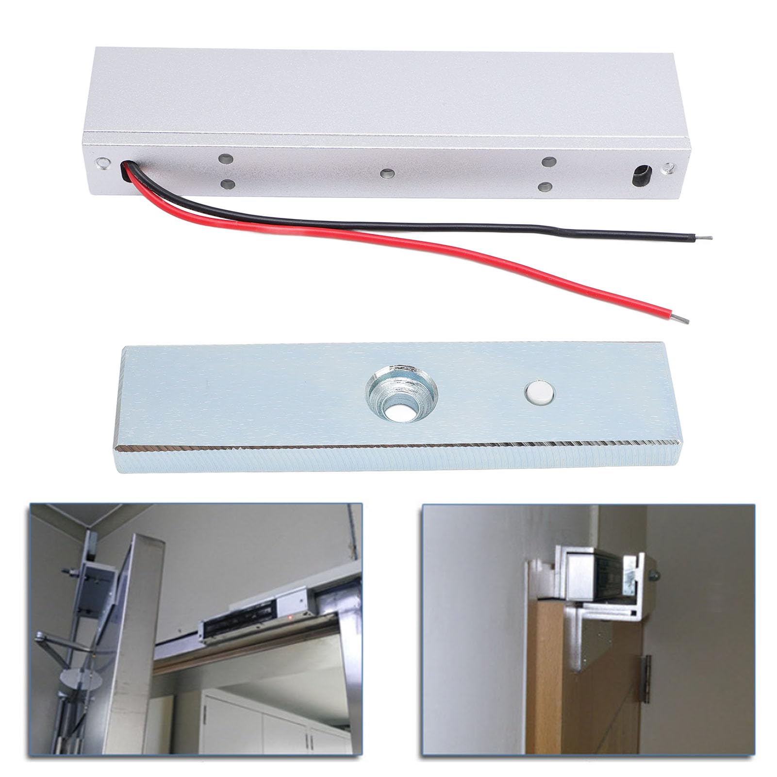 180 kg Elektryczny zamek magnetyczny 12 V Fail Safe Zestaw zamka elektromagnetycznego do drzwi Montaż powierzchniowy System kontroli dostępu do drzwi Bezpieczeństwo laboratoryjne do biura