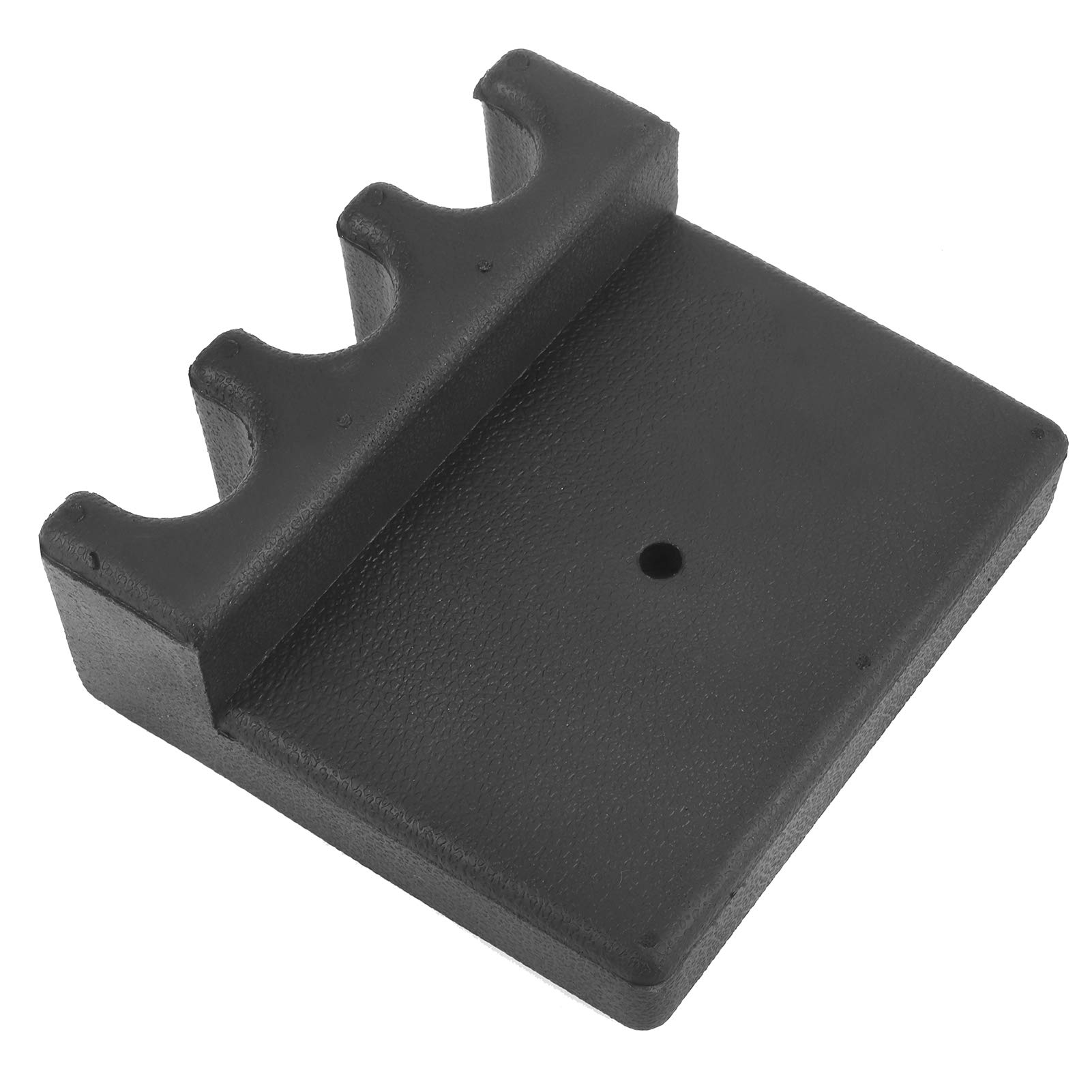 BuyWeek Soporte para Tacos de Billar 3 Agujeros de Plástico Negro