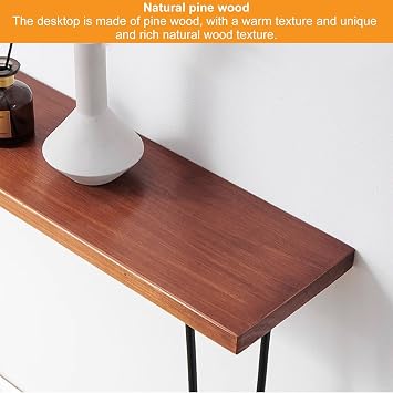 Narrow Console Table 39.3 L x 7.87 W x 31.5 H Sofa Tables Long Entryway Hallway Couch Table for Entryway Living Room Bedroom(90x20x90cm)