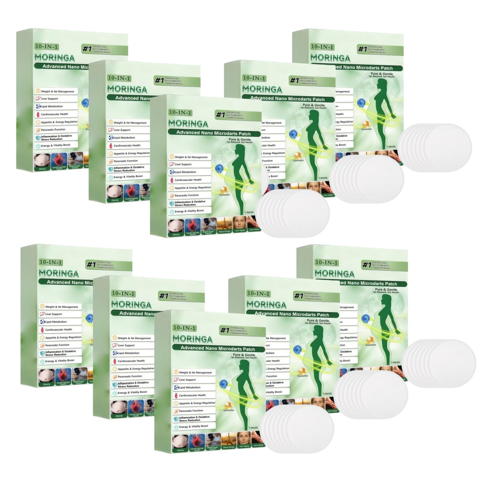 Parches para adelgazar, vientre plano natural, quemador de grasa de vientre, pérdida de peso sin esfuerzo para hombres y mujeres