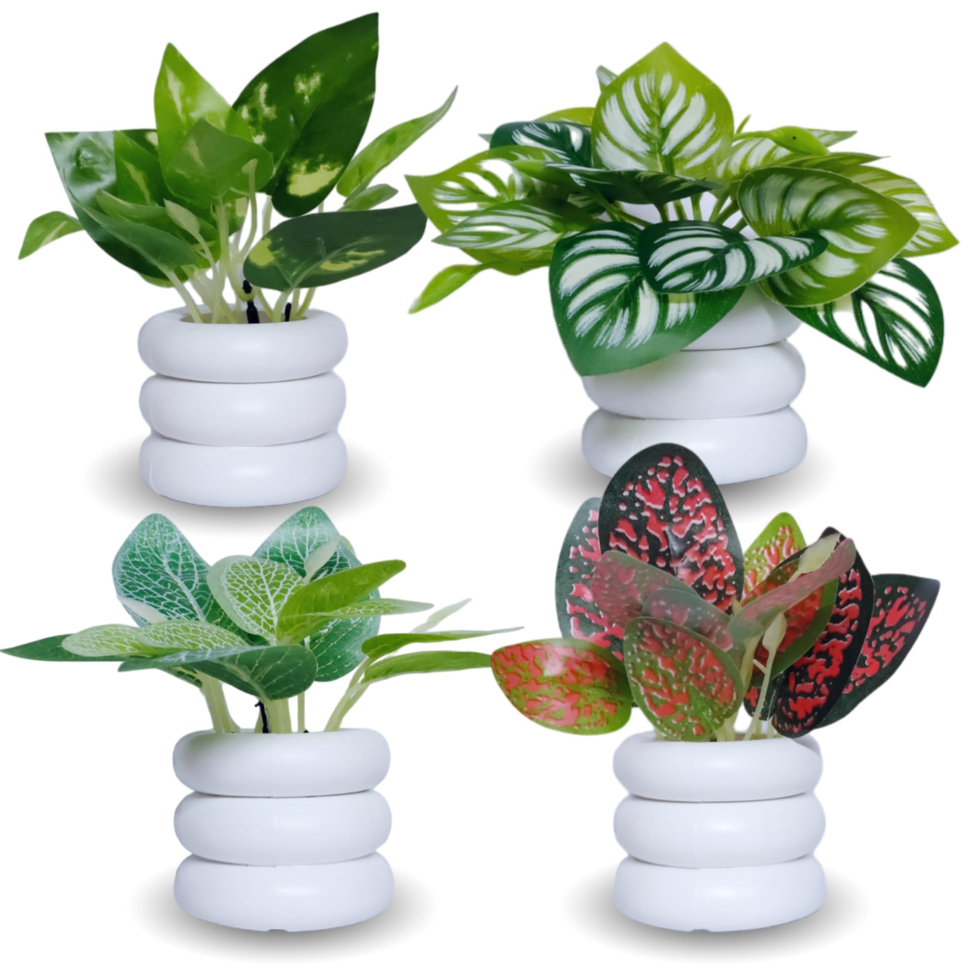 Flora Planet Artificial Plants for Home Decor | Realistic Looking | Home Decor Items | Durable Plastic | Wall Decoration Items for Living Room | Dimensions: 6 cm X 12 cm (Pack of 4) (B0D9LWBWRN) Amazon Price History, Amazon Price Tracker