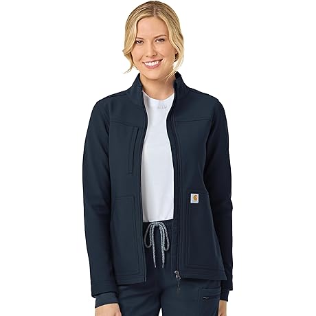 Figs Scrubs Women's Rugged Flex Bonded Fleece Jacket