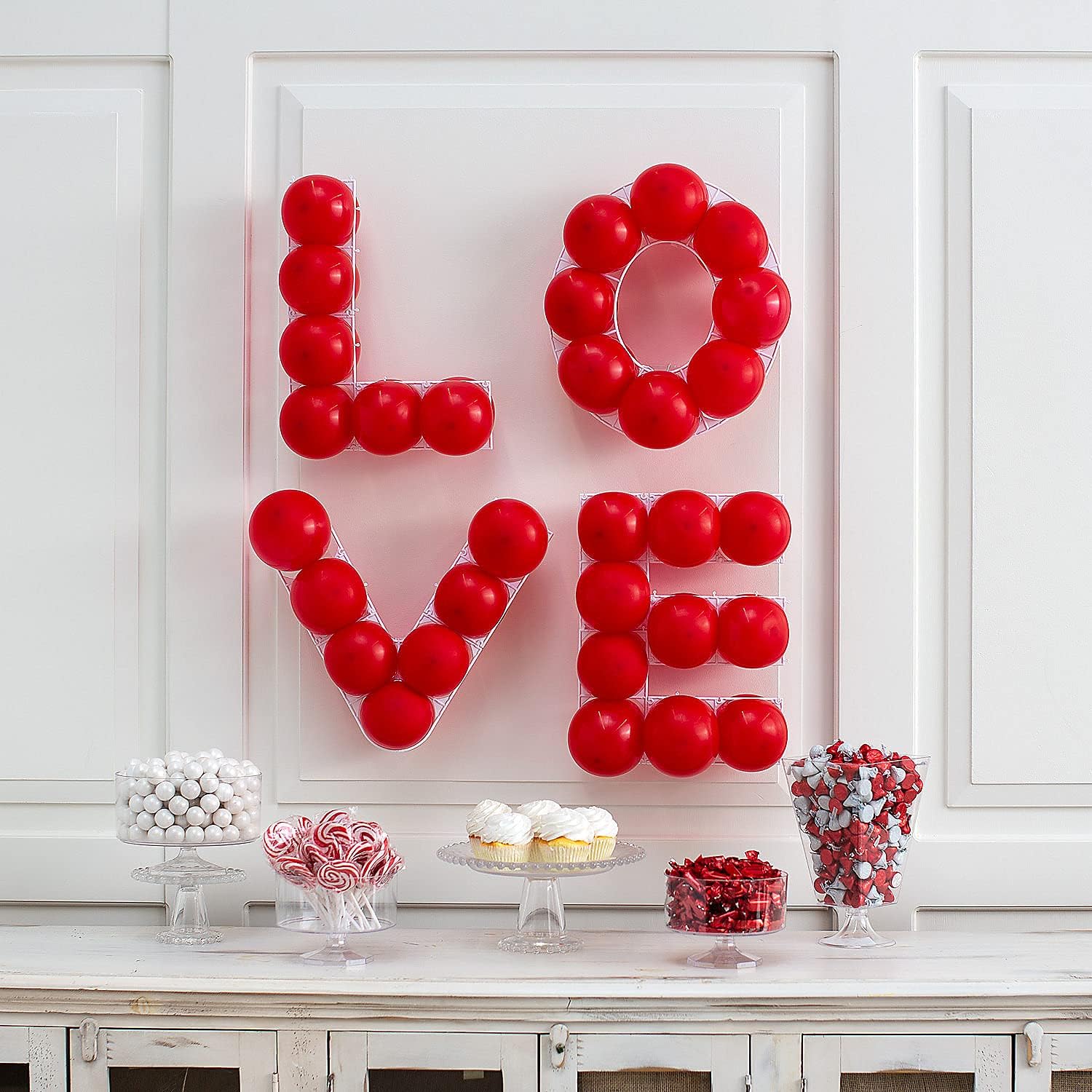Valentine’s Day Love Balloon Wall Frame Kit - 41 Pieces