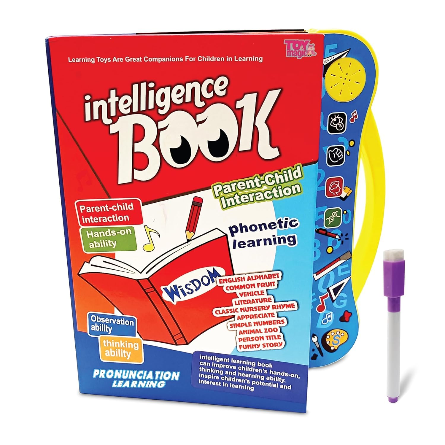 Dev Intelligence Phonetic Learning E-Book|Activity with Alphabet,Numbers,Shapes,Animals,Nursery Rhyme|Birthday Gift|Interactive Musical Toy Book for Kids 3+|Improve Thinking Ability|Made in India (B0DF6DB3HZ) Amazon Price History, Amazon Price Tracker