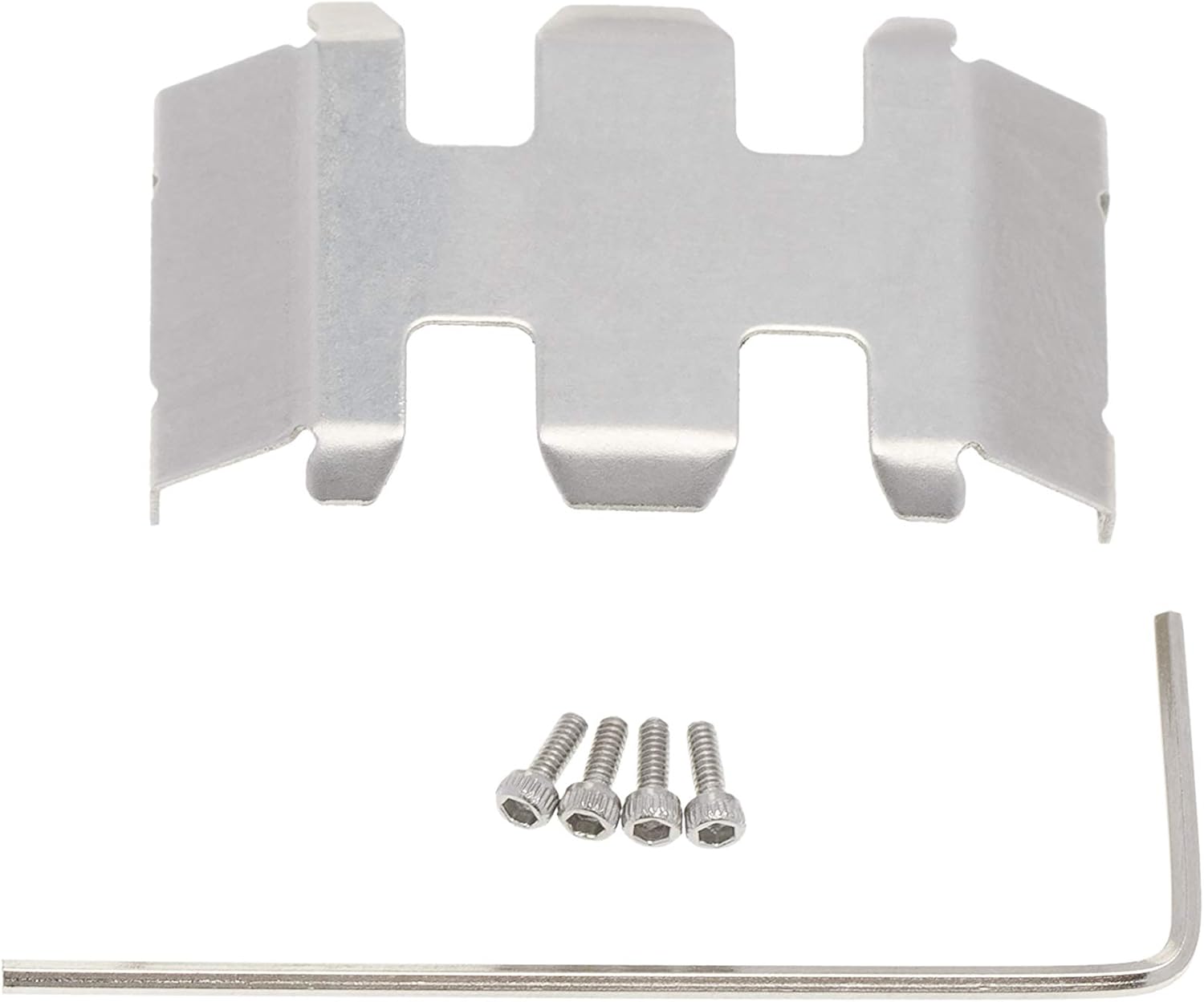 Stainless Steel Center Skid Plate Gearbox Chassis Guard for Axial SCX24 1/24 RC Crawler Car Upgrade Parts