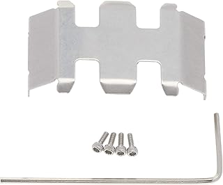 Treehobby Stainless Steel Center Skid Plate Gearbox Chassis Guard for Axial SCX24 1/24 RC Crawler Car Upgrade Parts