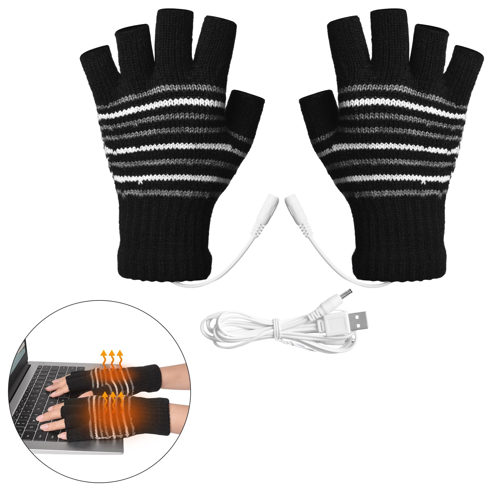 KUWUNG Beheizbare Handschuhe - USB-wärmend & Wasserdicht