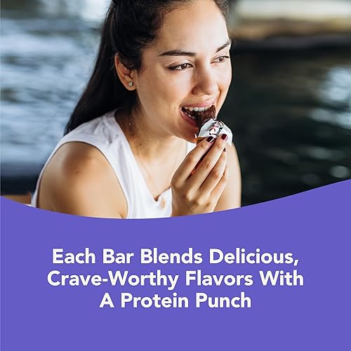 Miniatura 7 de think! Delight Barras de proteínas, bajas en carbohidratos, sin gluten, pastel de mousse de chocolate, 10 unidades (el embalaje puede variar)