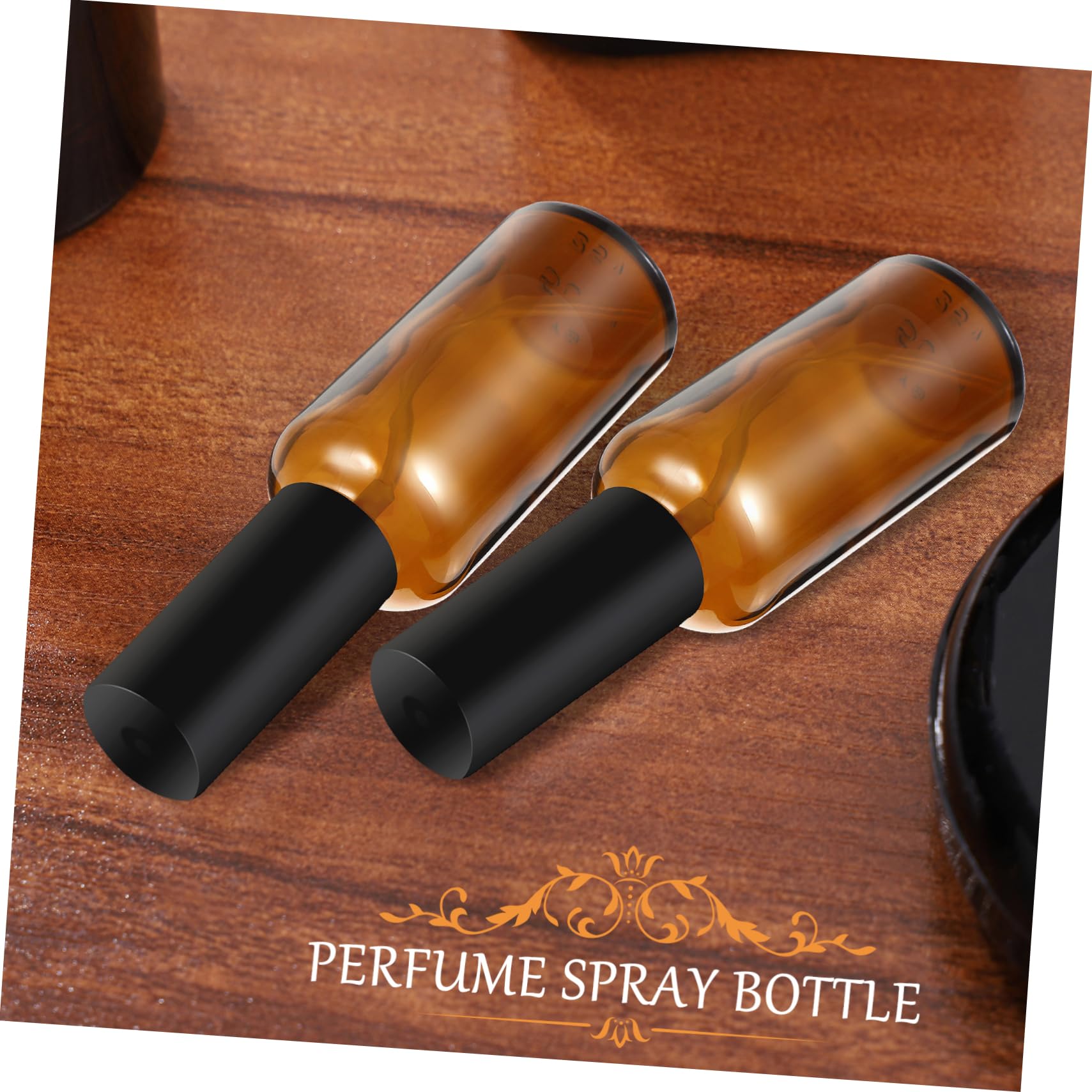 FRCOLOR Flaconi Spray in Vetro Marrone 50ml Ricaricabili Leggeri, Set 10 Pezzi Bottiglie Spray Vuote per Viaggi e Uso Esterno