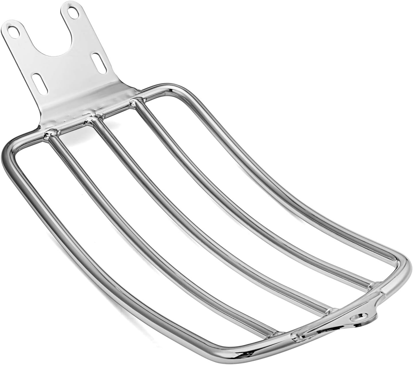 Mofun Chrome One Up Solo Seat Luggage Rack Compatible with Indian Scout Scout Sixty 2015-2025