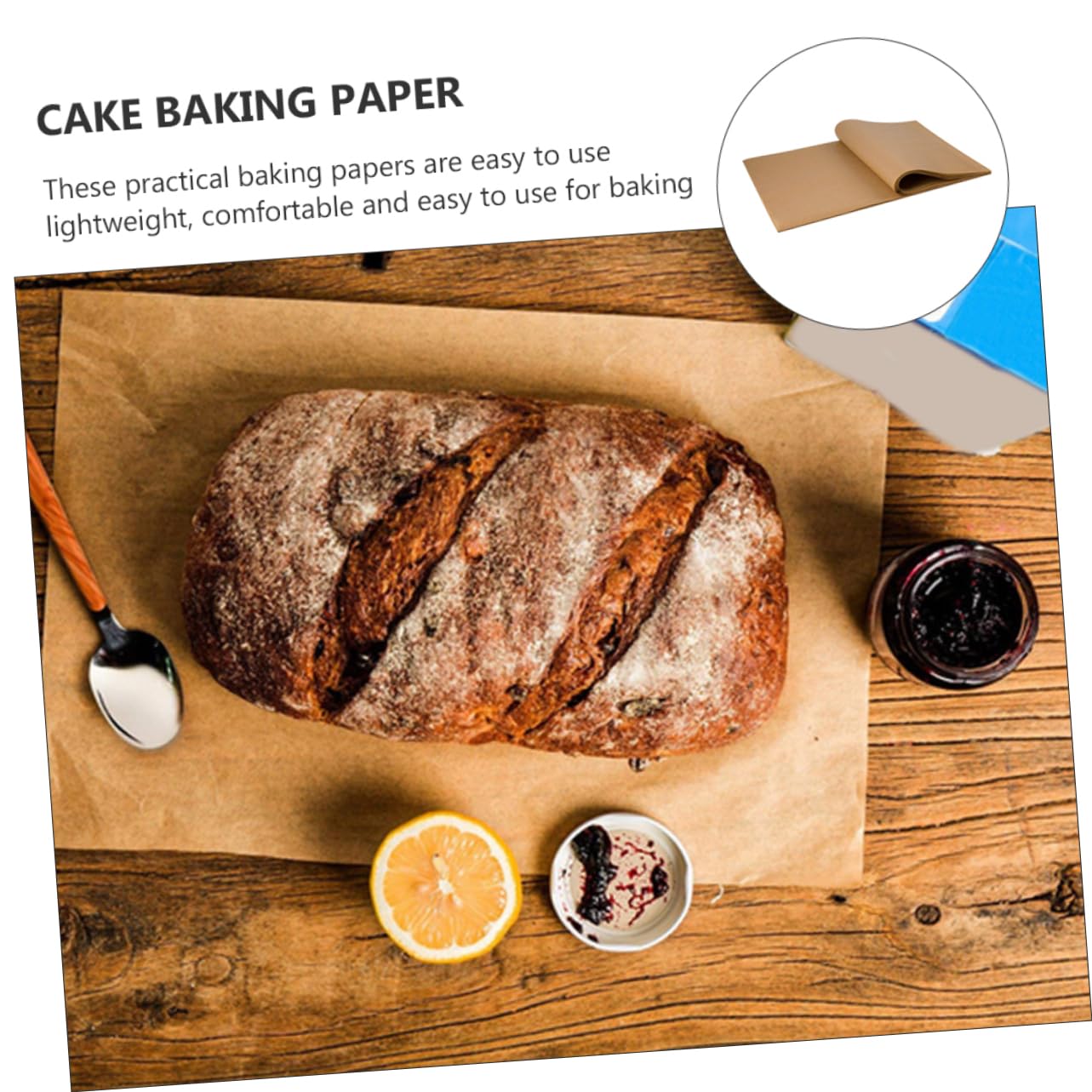 Hemobllo 100pezzi Carta per Forno Antiaderente in Carta Alimentare Resistenti al Calore e Impermeabili per Cottura in Casa Grigliate e Dolci