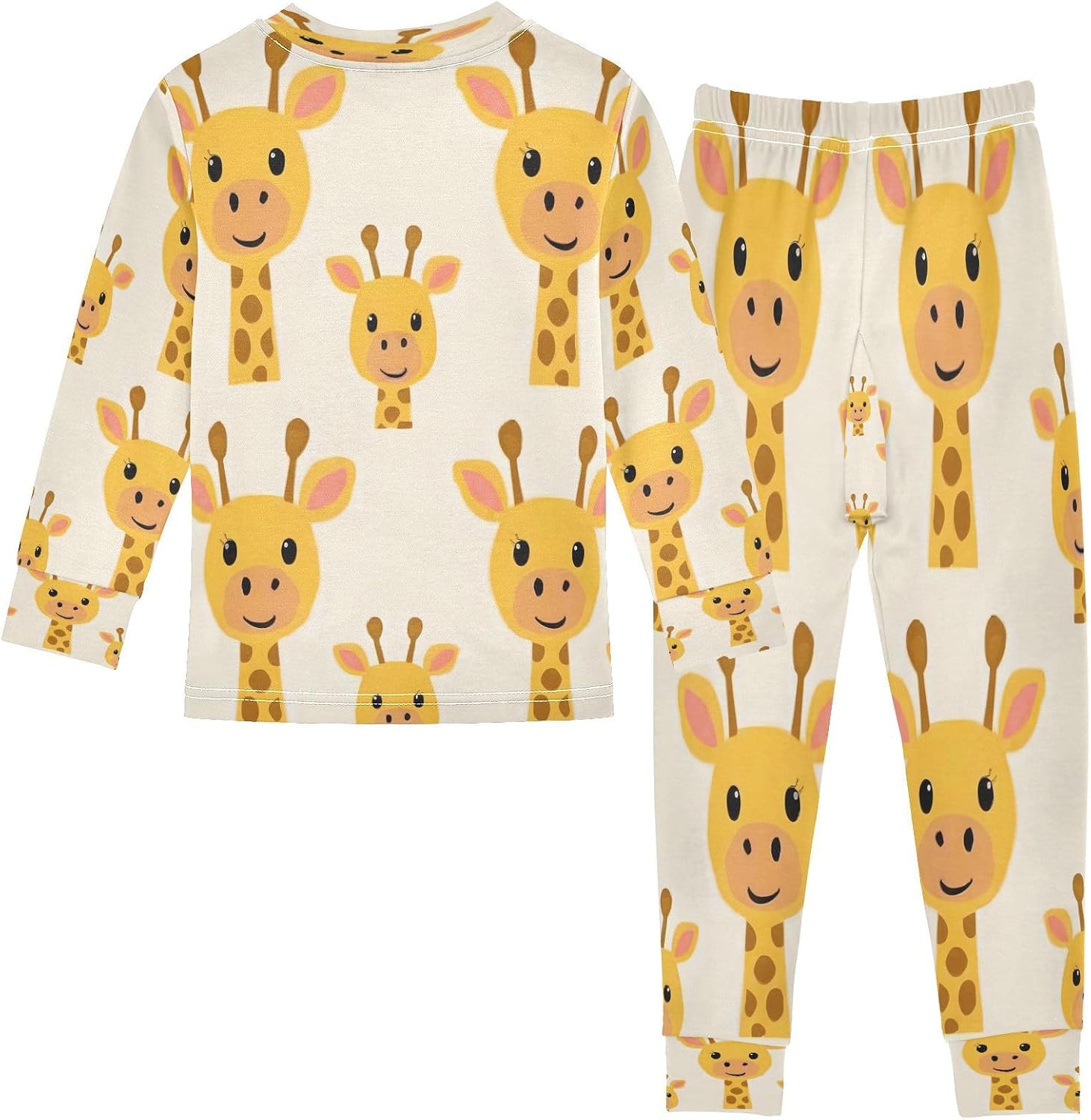 senya Pajama Sets Long Sleeve Top and Pants Sleepwear Branches Sloth for 2-8 Years Old