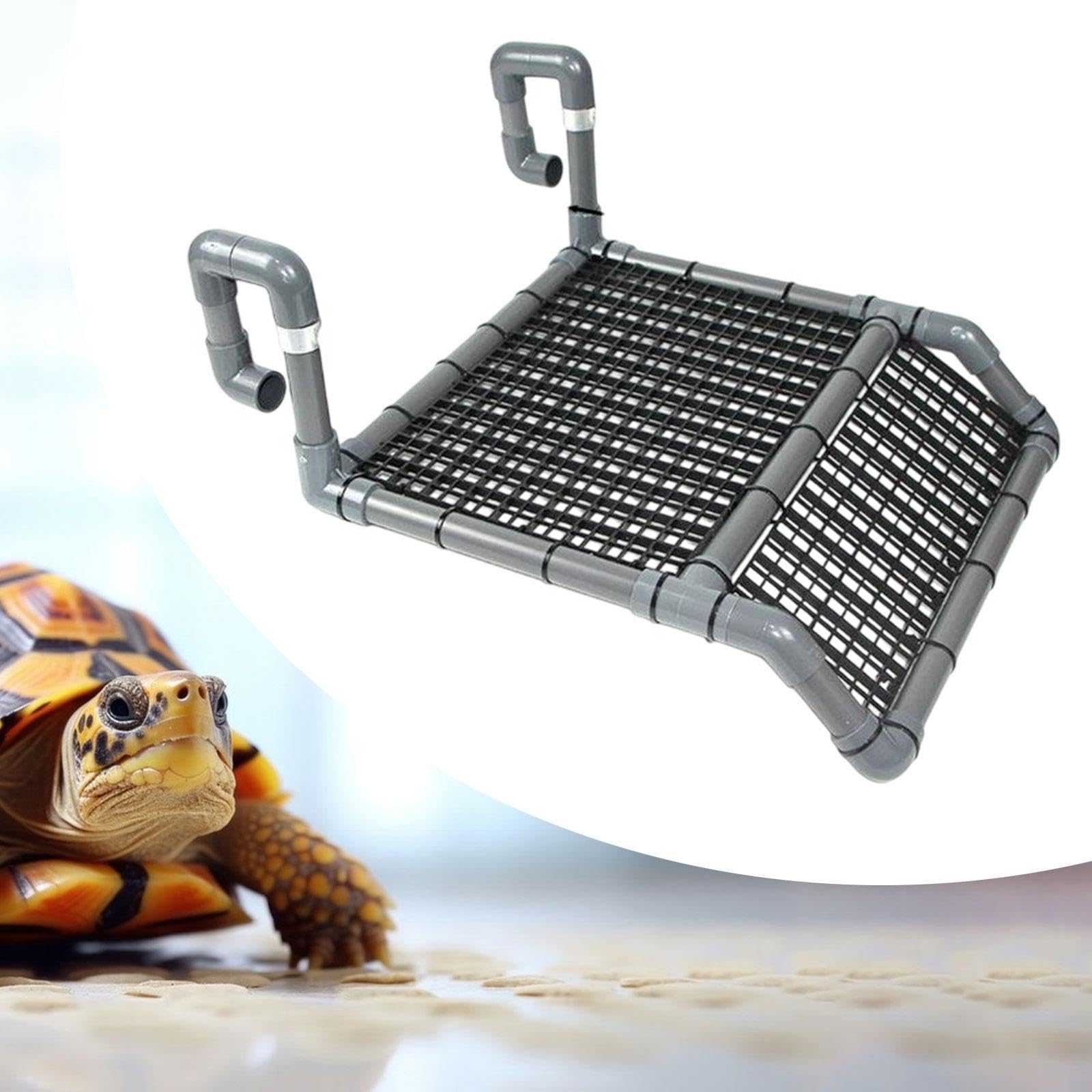 LOVIVER para Tomar el Sol para Tortugas Escalera para Tanque de Reptiles Repisa para Descansar y trepar Rampa para Tortugas Tritones Anfibios, B