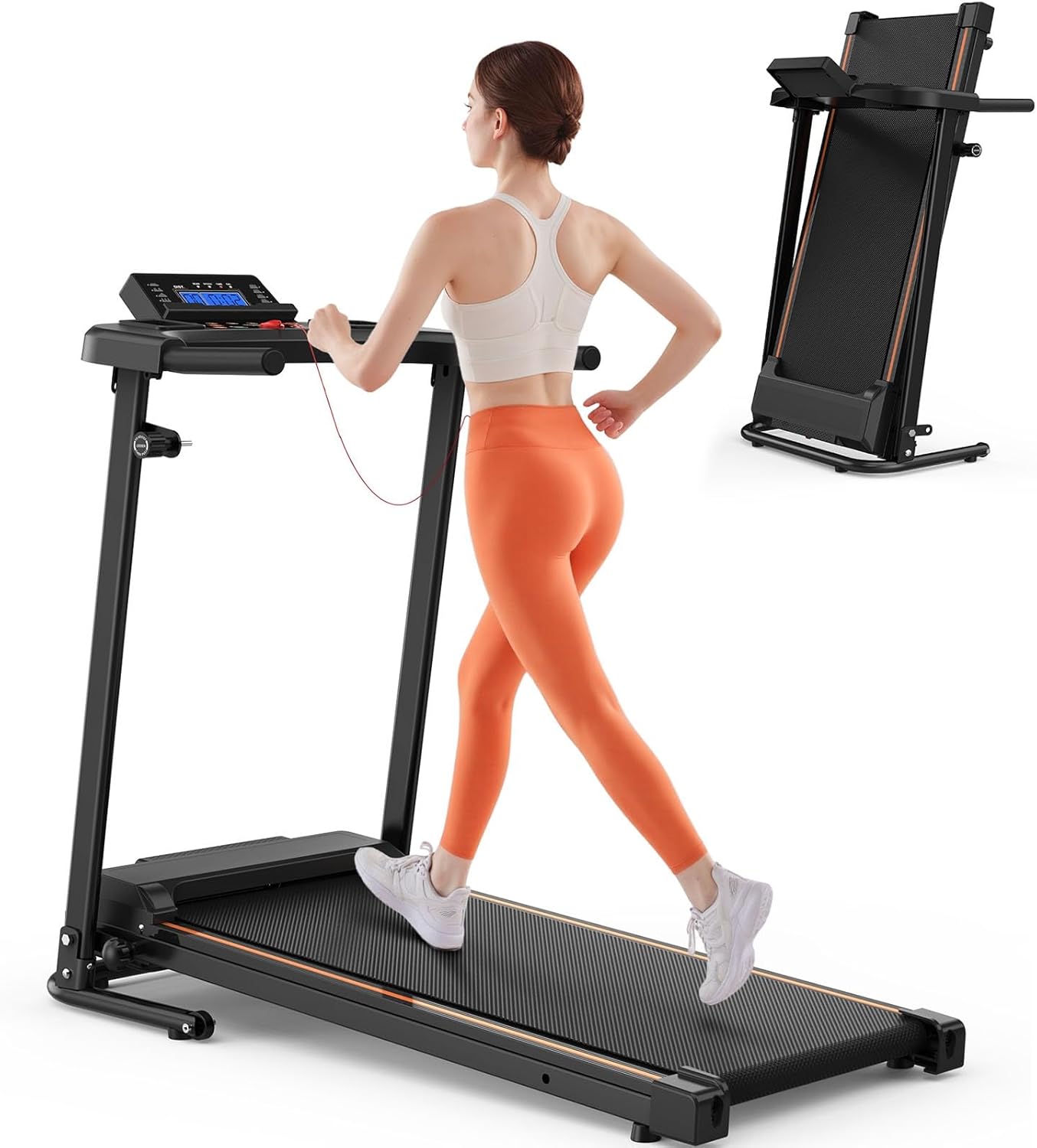 Caminadora Eléctrica Plegable VINGVO con Inclinación, Capacidad 300LBS
