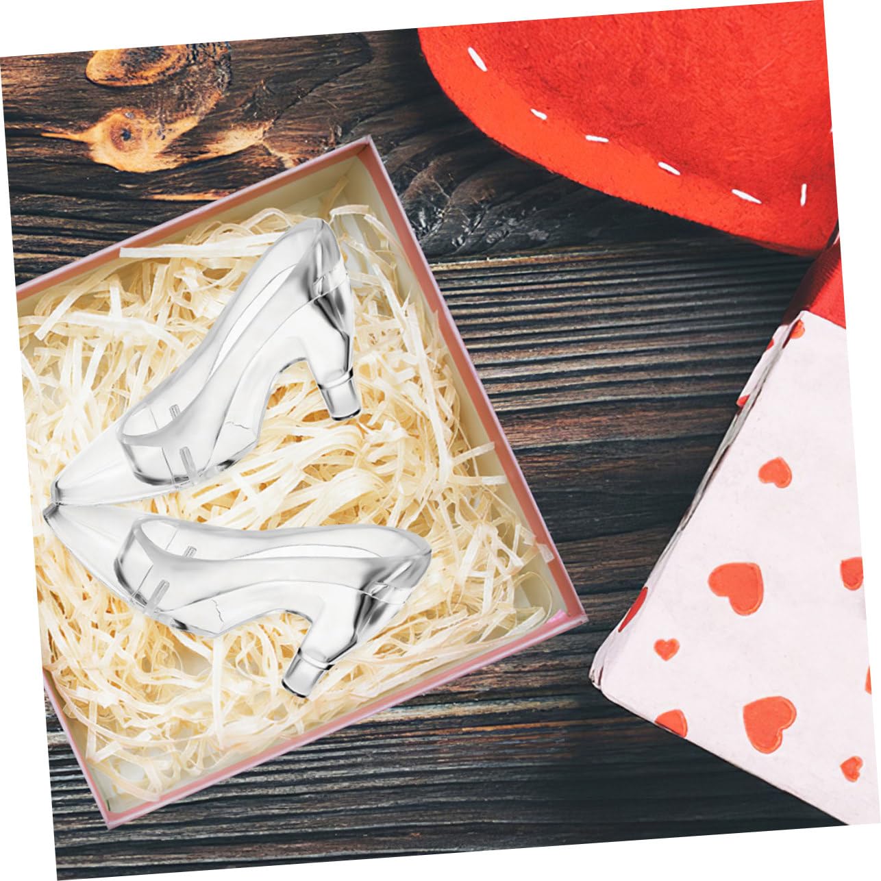 Stücke Tisch Prinzessin Pantoffel Statue High Heels Schuhe Ornament Schuh Hochzeit Tischplatte Dekoration