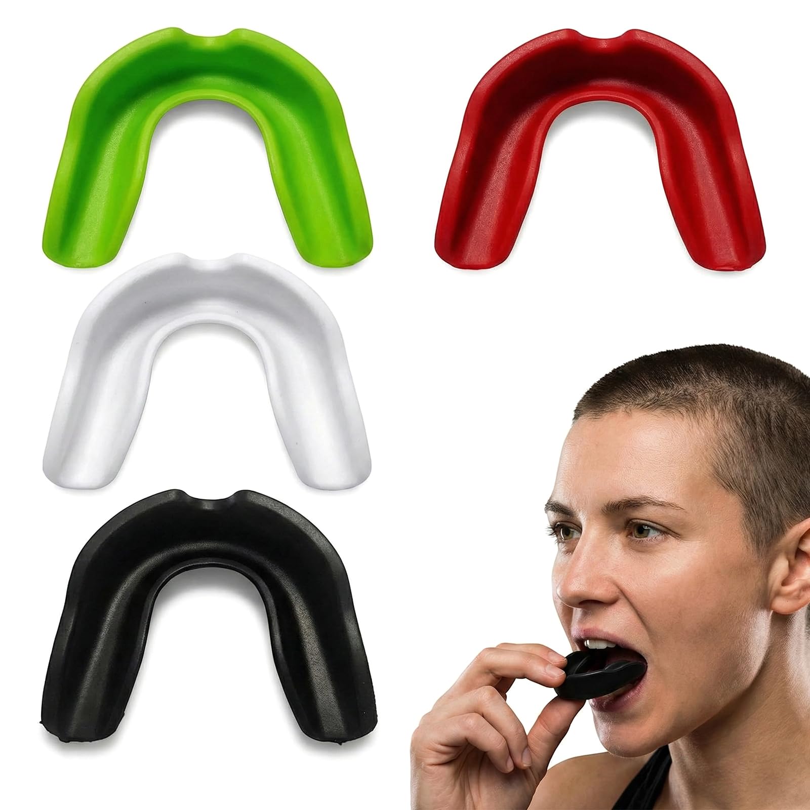 BAUCH 4 PCS Protector Bucal Deportivo para Adultos,Bucal boxeo,Bucal Deportivo,para Niño Niños Boxeo Años Baloncesto Muay Thai Kick Boxing Fútbol Americano Junior