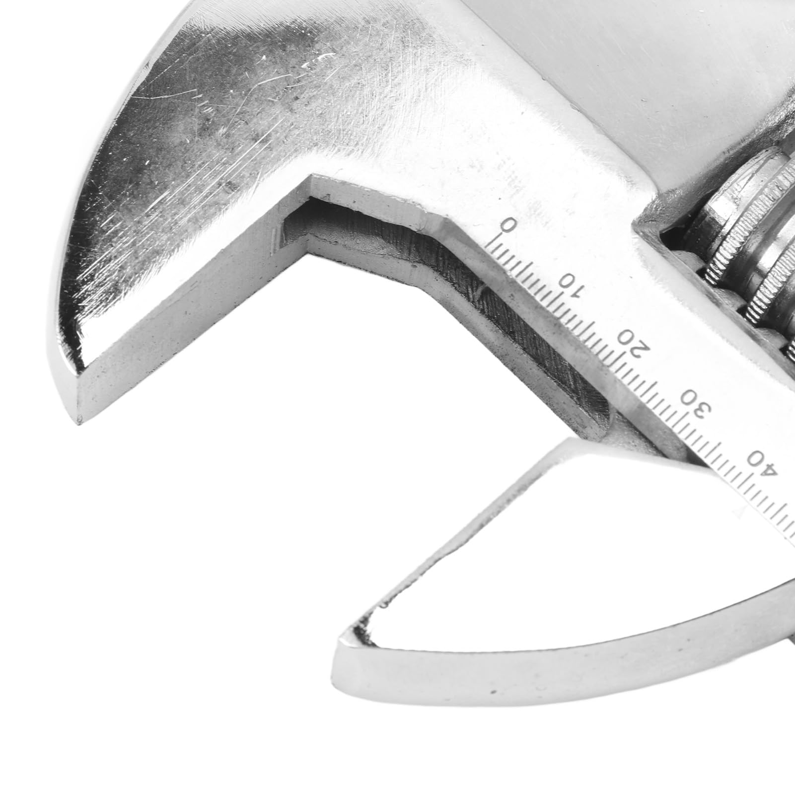 Fafeicy Échange de Tête de clé à Molette, Grande Ouverture, Acier au Chrome Vanadium, échelle Précise, Entretien Rapide (0 à 48 mm / 0 à 1,9 pouces)