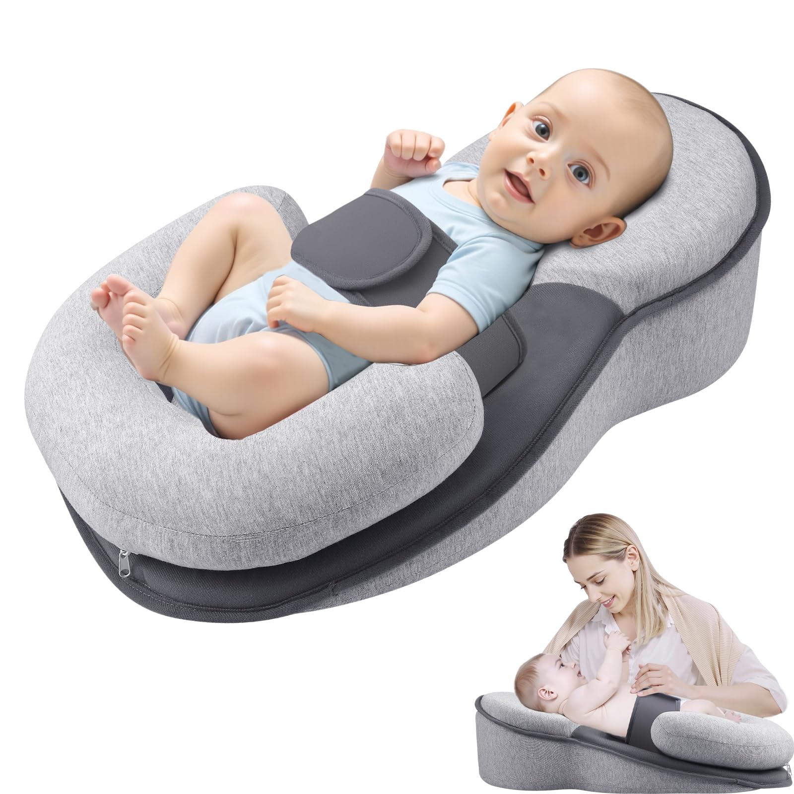 Normodic Baby Feeding Support Pillow Mom Nursing Support Pillow Breastfeeding Bottle Feeding Gift for Newborn New Mother