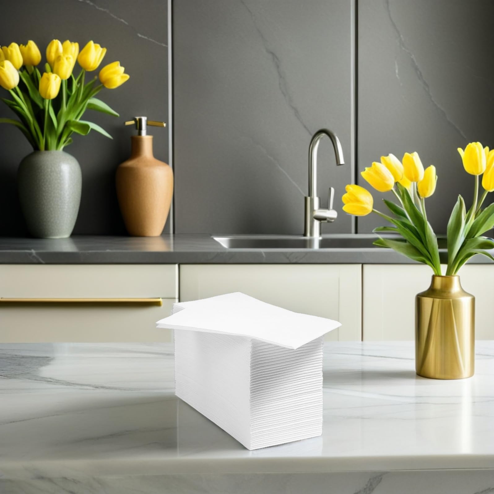 NOLITOY 100piezas Servilletas Gruesas de Papel Unidades para Bodas Fiestas y Despedidas de Soltera